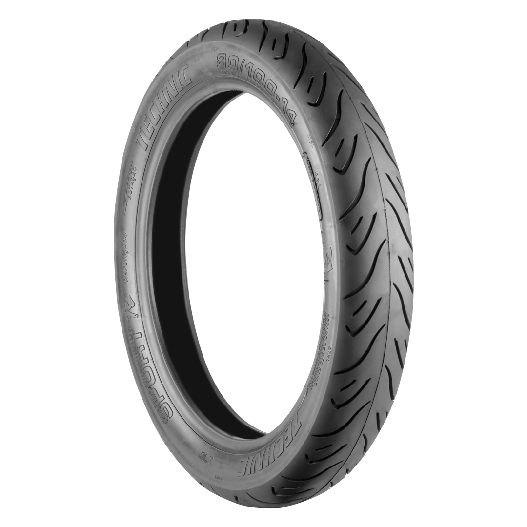 Pneu p/ moto aro 14 * 80/100-14 - tras. biz 100/125, pop 100 e similares (sport r) s/câm.